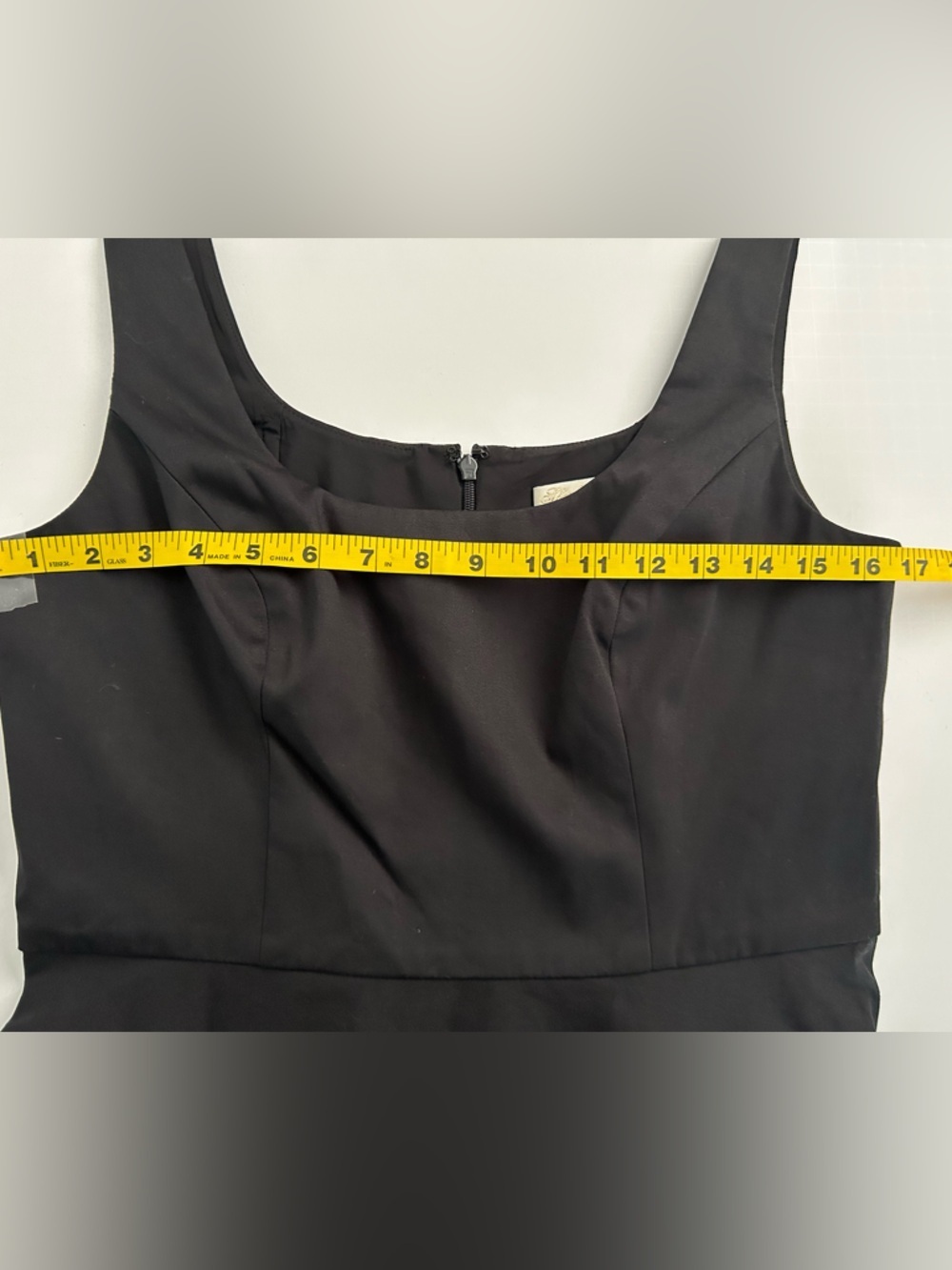 Shoshanna Black Midi Dress with Tie-Shoulder Straps - Picture 11 of 13